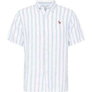 Košile Abercrombie & Fitch námořnická modř / světlemodrá / bílá