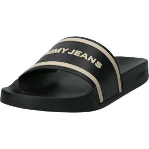 Plážová/koupací obuv Tommy Jeans béžová / černá
