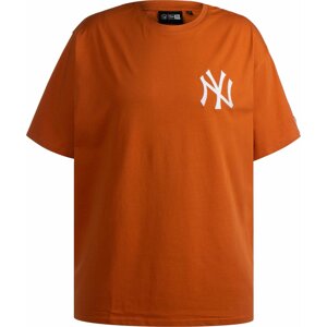 Tričko 'MLB New York Yankees' new era tmavě oranžová / bílá