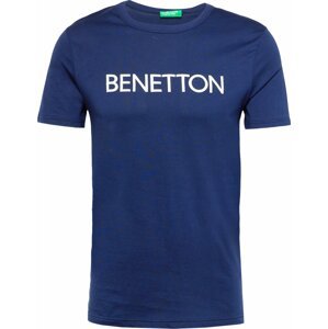 Tričko United Colors of Benetton safírová / bílá