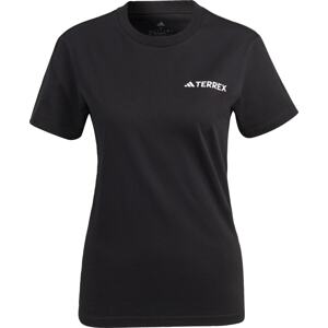 Funkční tričko 'Graphic Mtn' adidas Terrex černá / bílá