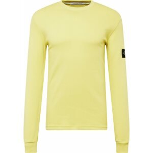 Tričko Calvin Klein Jeans žlutá / zlatě žlutá / černá / bílá