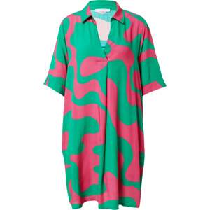 Košilové šaty Key Largo zelená / pink