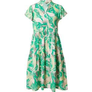 Košilové šaty 'Susanne' Herrlicher zelená / světle zelená / pink / růže