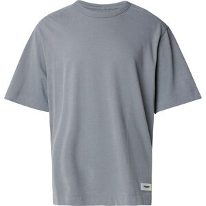 Tričko Abercrombie & Fitch stříbrně šedá