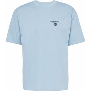 Tričko Abercrombie & Fitch námořnická modř / světlemodrá
