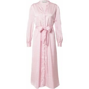 Košilové šaty 'Cilian' NEO NOIR pink / růžová / bílá