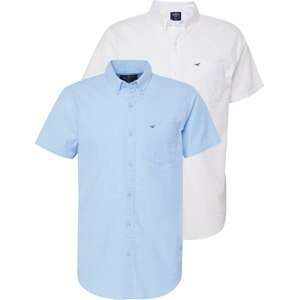 Košile Hollister námořnická modř / světlemodrá / bílá