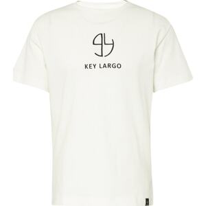 Tričko Key Largo černá / offwhite