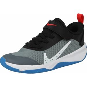 Sportovní boty 'Omni' Nike šedá / oranžově červená / černá / bílá