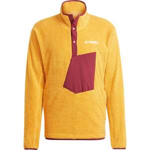 Sportovní svetr 'Xploric High-Pile-Fleece Pullover' adidas Terrex žlutá / karmínově červené