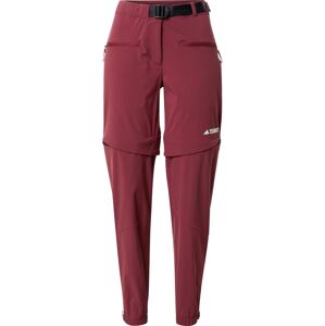 Outdoorové kalhoty 'Utilitas' adidas Terrex tmavě červená / bílá