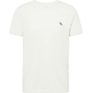Tričko Abercrombie & Fitch smaragdová / nefritová / pastelově zelená / bílá