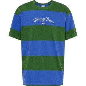 Tričko Tommy Jeans námořnická modř / královská modrá / zelená / offwhite