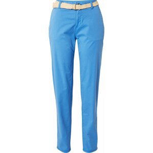 Chino kalhoty Esprit béžová / azurová modrá