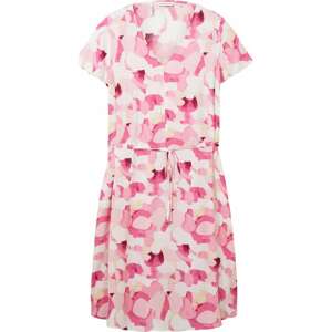 Šaty Tom Tailor Women + krémová / písková / pink / růžová