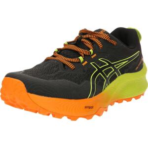 Běžecká obuv 'Trabuco 11' ASICS svítivě zelená / oranžová / černá