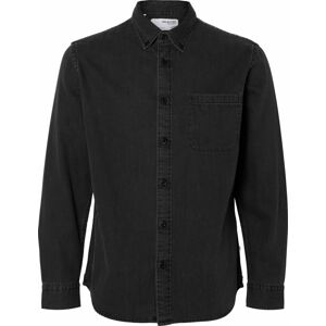 Košile 'Regrick' Selected Homme černá džínovina