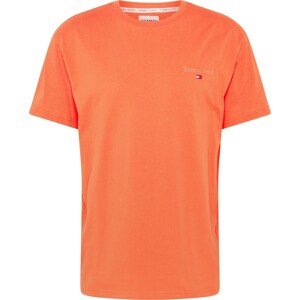 Tričko Tommy Jeans oranžově červená