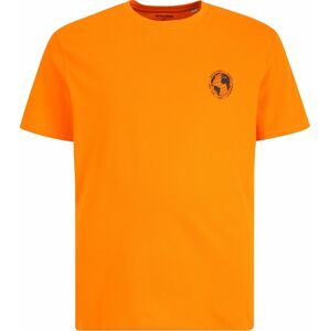 Tričko 'Filo' Jack & Jones Plus oranžová / černá / bílá