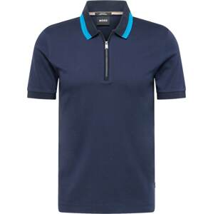 Tričko 'Polston 33' BOSS Black námořnická modř / azurová