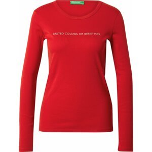 Tričko United Colors of Benetton červená / bílá