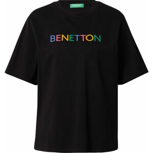 Tričko United Colors of Benetton žlutá / zelená / pink / černá