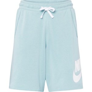 Kalhoty 'Club Alumini' Nike Sportswear světlemodrá / bílá