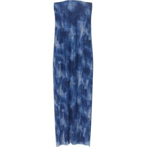 Letní šaty Pull&Bear modrá / indigo / světlemodrá