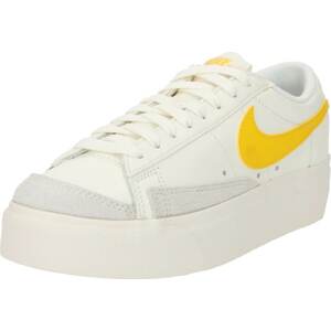 Tenisky 'Blazer' Nike Sportswear krémová / žlutá / šedá
