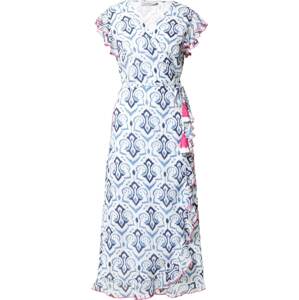 Šaty 'Tomke' zwillingsherz nebeská modř / světlemodrá / pink / bílá
