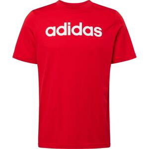 Funkční tričko 'Essentials' ADIDAS SPORTSWEAR červená / bílá
