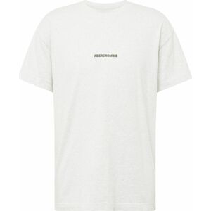 Tričko Abercrombie & Fitch šedý melír / meruňková / černá