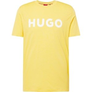 Tričko 'Dulivio' HUGO žlutá / bílá