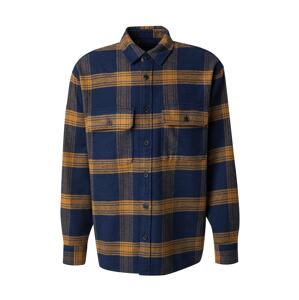 Košile Abercrombie & Fitch velbloudí / modrá