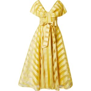 Koktejlové šaty 'Bardot' Coast světle žlutá / tmavě žlutá
