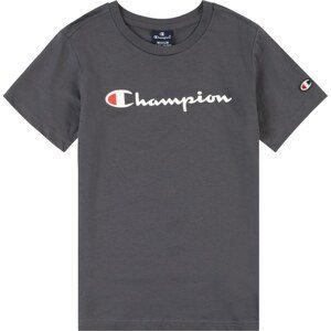 Tričko Champion Authentic Athletic Apparel šedá / červená / bílá