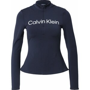 Funkční tričko Calvin Klein Sport černá / bílá