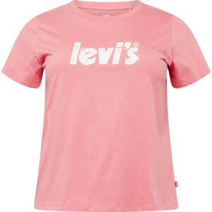 Tričko Levi's® Plus růžová / stříbrná / bílá