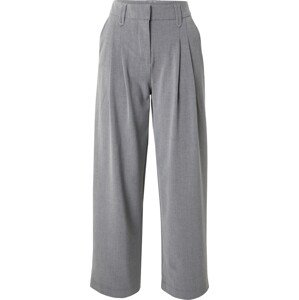Kalhoty se sklady v pase 'Bennora' moss copenhagen šedý melír