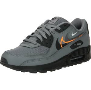 Tenisky 'AIR MAX 90' Nike Sportswear šedá / oranžová / černá / bílá