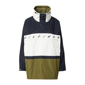 Přechodná bunda Tommy Hilfiger námořnická modř / khaki / bílá