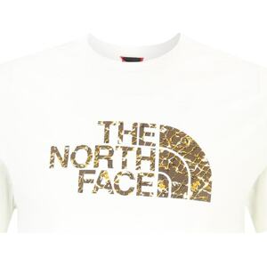 Tričko The North Face hnědá / bílá