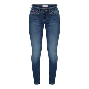 Tommy Jeans Džíny 'SCARLETT' tmavě modrá / jasně červená / bílá