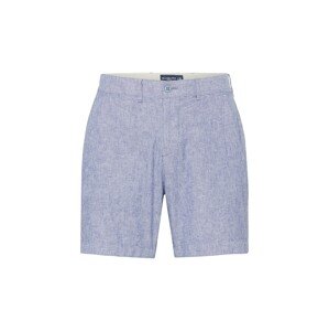 Abercrombie & Fitch Chino kalhoty marine modrá / bílá