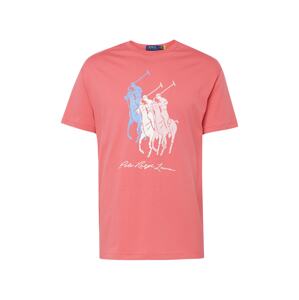 Polo Ralph Lauren Tričko světlemodrá / růžová / pastelově červená / bílá