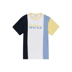 BOSS Kidswear Tričko noční modrá / světlemodrá / žlutá / bílá