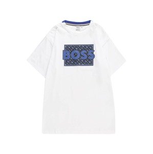 BOSS Kidswear Tričko modrá / námořnická modř / režná / bílá