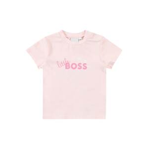 BOSS Kidswear Tričko pink / růžová / bílá