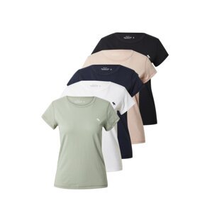Abercrombie & Fitch Tričko námořnická modř / pastelově zelená / pastelově růžová / bílá